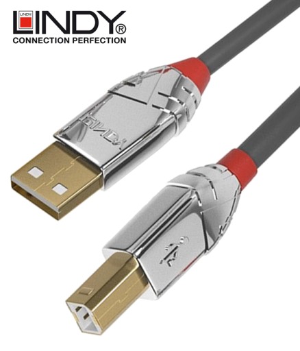 Lindy 36643 Линейный кабель USB 2.0 A-B Cromo — 3 м