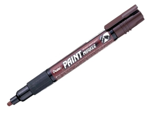 МАСЛЯНЫЙ МАРКЕР PENTEL MMP20, КОРИЧНЕВЫЙ