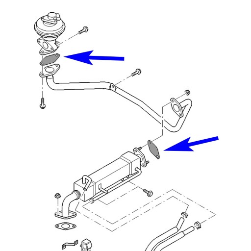 Заглушка EGR Ford Ranger Mazda BT-50 2.5 3.0 TDCi