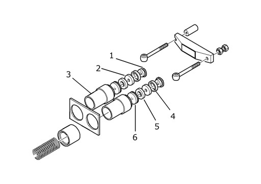 Ремкомплект поршня Putzmeister P13, насос KA230