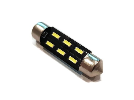 ЛАМПОЧКА 6 LED 4014 SMD ТРУБКА 39мм C5W C10W ПРЕМИУМ