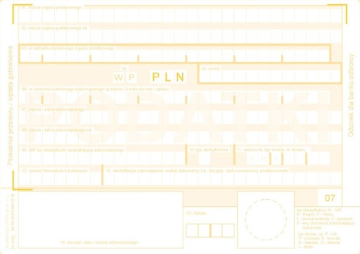 476-5M Podatki Polecenie Przelewu Wpłata Gotówki
