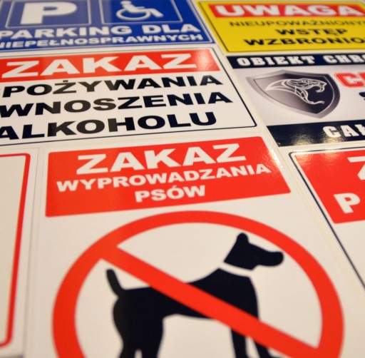 REGULAMIN PARKU park obszar tablica 60x50 szyld znak tabliczka PCV