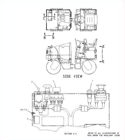 CAT 081-3722 Вставка фонаря Caterpillar CB-544 CB545