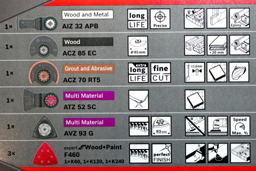 Ремонт комплекта пильных полотен BOSCH STARLOCK + 1