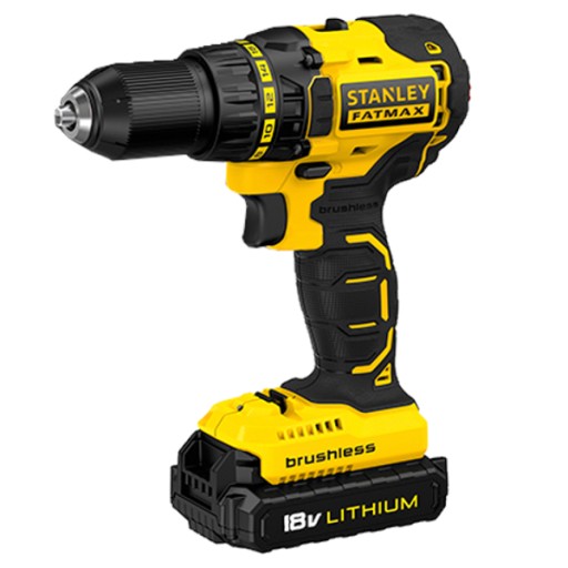 STANLEY DRILL/DRIVE 18V 55Nm 2x1,3Ah ЛИТИЙ-ИОННЫЙ БЕСЩЕТОЧНЫЙ КОРПУС