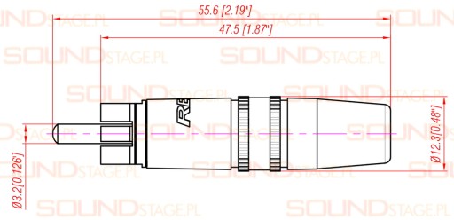 REAN от NEUTRIK NYS373-2 RCA РАЗЪЕМ КРАСНЫЙ