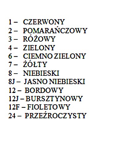 GRYS DEKORACYJNY SZKLANY KOLOROWY TRANSP Fi 6-11 mm KAŻDY KOLOR JEST 0,5 KG