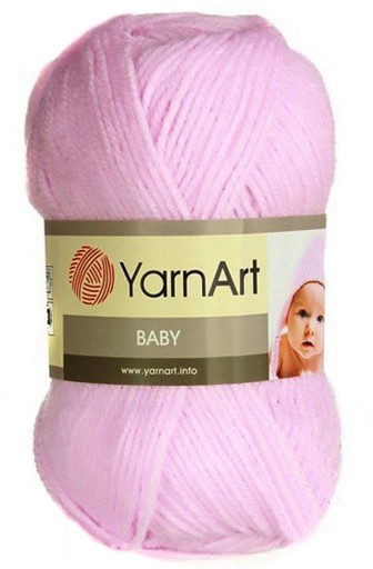 Пряжа YarnArt BABY 100% акрил 50г РОЗОВЫЙ 649