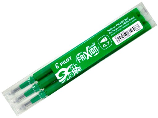 3 стержня PILOT FRIXION ДЛЯ 0,7 GREEN PEN