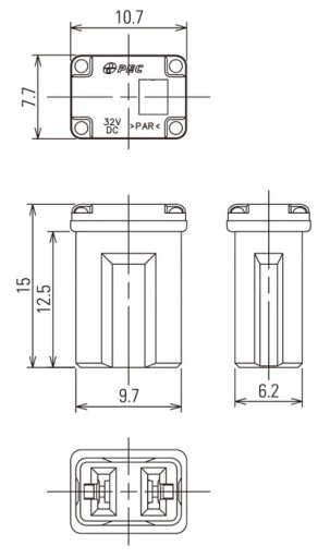 MICRO JAPVAL CUB FUSE FEMALE JCASE 30A