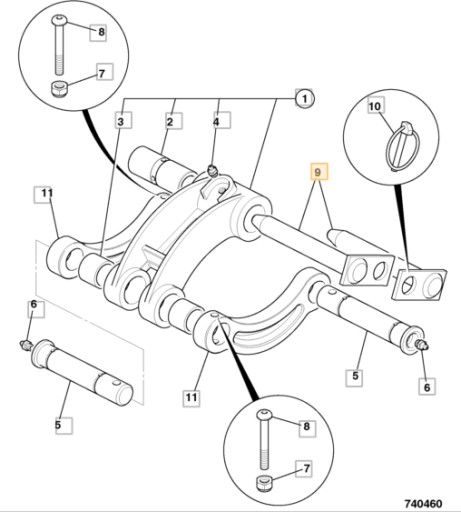 ШТИФТ КОВША 25мм MINI JCB 801 802 911/23900