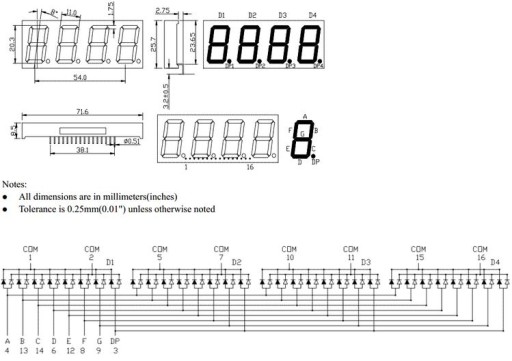 ART LED 4 ЦИФРЫ 0,8