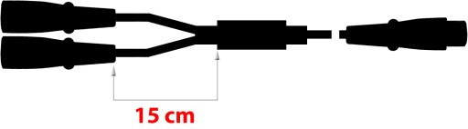 Кабель 2x XLR (M) – XLR (Ż) Длина 1 м