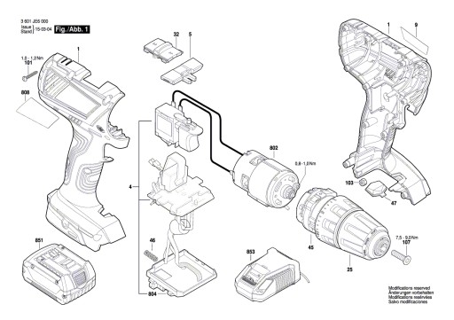 Корпус BOSCH GSR 18-2-LI 14.4-2-LI Plus GSR18V-28