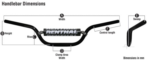 RENTHAL 994 TWINWALL KTM HIGH титановый руль