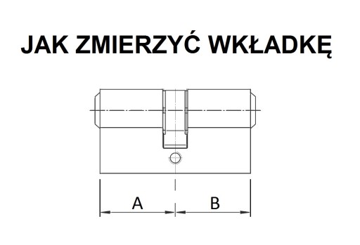 wkładka METAL 41/51 G z gałką klasa A