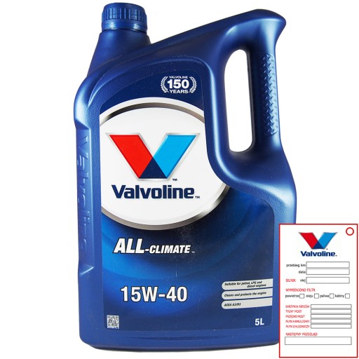 VALVOLINE All Climate 15w40 5л — полусинтетическое моторное масло