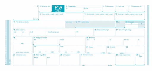 PW Чек на продукцию, однопозиционный, многокопировальный блок, 80 листов 1/3A4 381-8