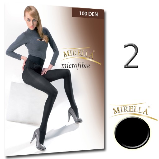 MIRELLA Колготки из микрофибры 100 ден 2/М Неро