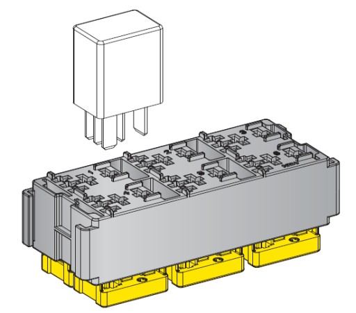 РЕЛЕЙНЫЙ МОДУЛЬ РОЗЕТОЧНОЙ КОРОБКИ 6xMICRO MTA 0101484