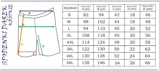 Spodnie piekarskie krótkie 100% bawełna r. 3XL