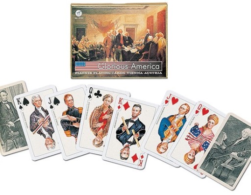 Karty Piatnik Glorious America 2 Talie 55 Kart Historyczne