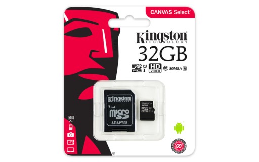 КАРТА ПАМЯТИ Kingston 32 ГБ MICRO SD C10+ АДАПТЕР