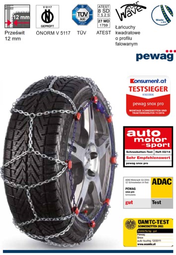 PEWAG SERVO RS 76 SAMONAPINAJĄCE 215/55 R18