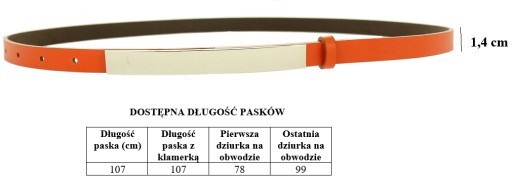 Pasek damski do sukienki 1,5cm SKÓRZANY GRANATOWY