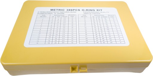 Комплект уплотнительных колец, комплект уплотнительных колец, метрические, 386 шт.