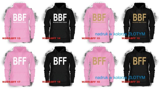 Bluza z kapturem BFF SISTERS dla PRZYJACIÓŁEK M