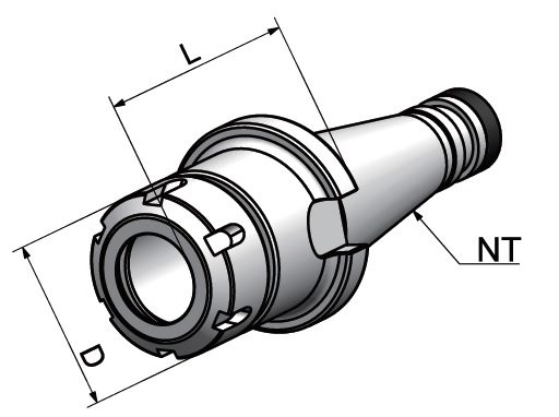 Цанговый держатель ER32 ISO40 60 DIN2080