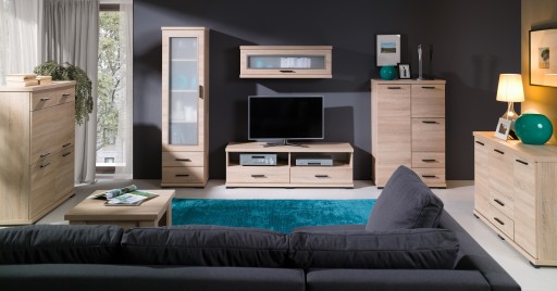 Komoda C16B Duża szafka biała, sonoma, truflowa, elegancka