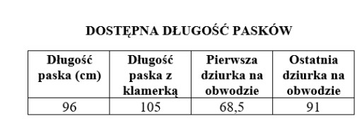 Damski PASEK SKÓRZANY SZEROKI 2 cm SKÓRA NATURALNA