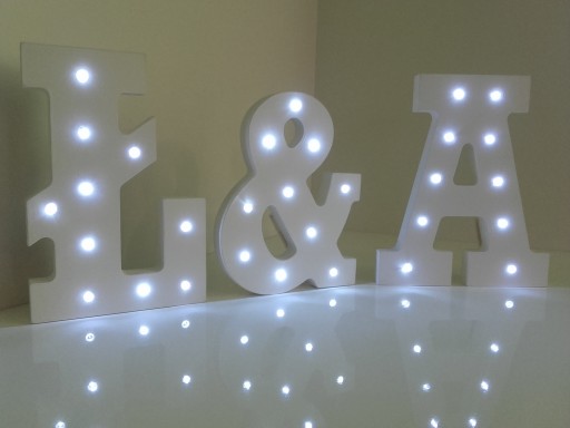 ŚLUB LED LOVE NAPIS 3D 20 CM DREWNIANY