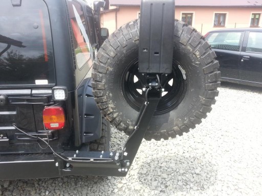 JEEP WRANGLER TJ MOCOWANIE KOŁA ZAPASOWEGO UCHWYT