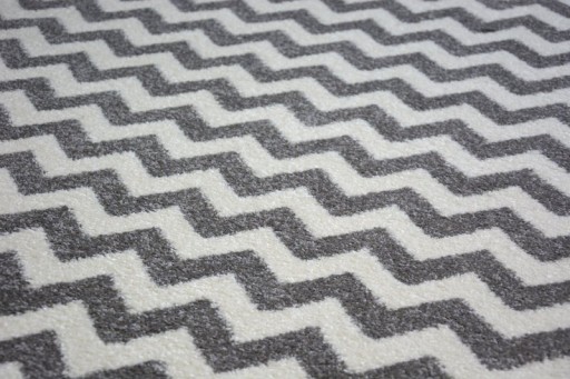 Ковёр круг 100 SCANDINAVIAN ZIGZAG GREY SK #GR2466