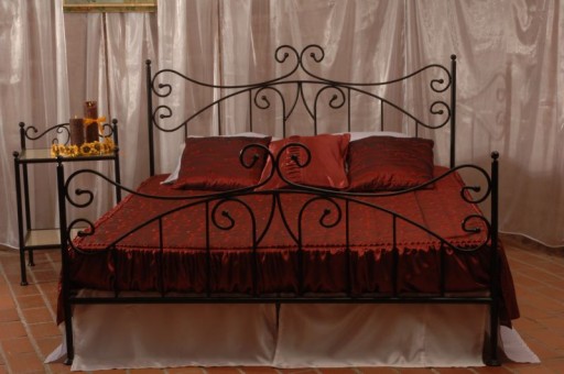 Металлическая спальная кровать ERYKA 120X200 Glamour