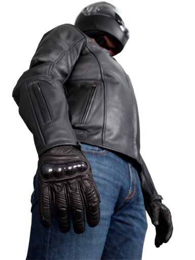 SKÓRZANE RĘKAWICE MOTOCYKLOWE HUSAR IRON
