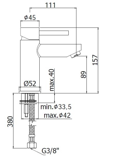 PAFFONI STICK BATERIA UMYWALKOWA+KLIK-KLAK SK071