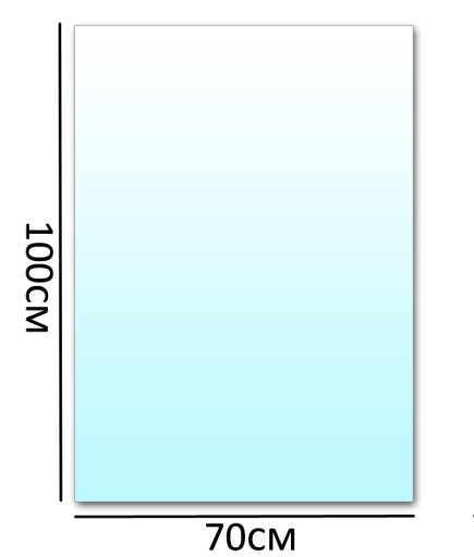 ОСНОВАНИЕ КАМИНА ИЗ ЗАКАЛЕННОГО СТЕКЛА 70x100