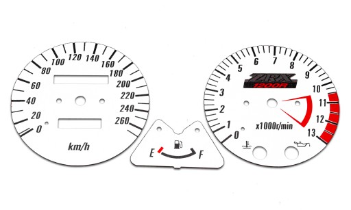 Kawasaki ZRX 1200 R Циферблаты БЕЛЫЕ