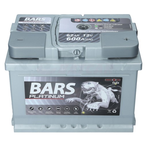 Akumulator BARS PLATINUM 12V 62Ah 600A (EN)