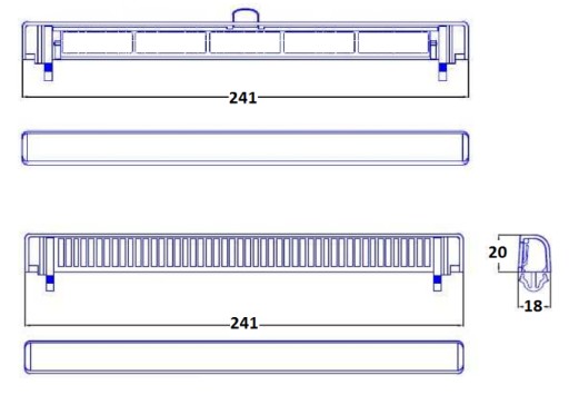 Воздухозаборник Slimline 2000 ТЕМНО-КОРИЧНЕВЫЙ/БЕЛЫЙ