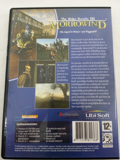 ИГРА THE ELDER SCROLLS III MORROWIND ДЛЯ ПК