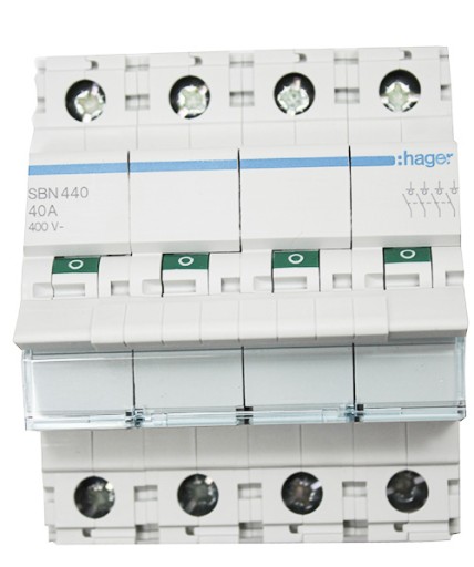 ГЛАВНЫЙ РАЗЪЕДИНИТЕЛЬ HAGER SBN490 100A 4P