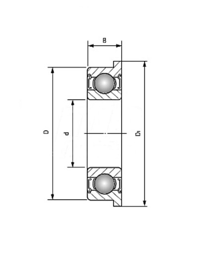 Подшипник с фланцем F623 ZZ EZO 3x10x4