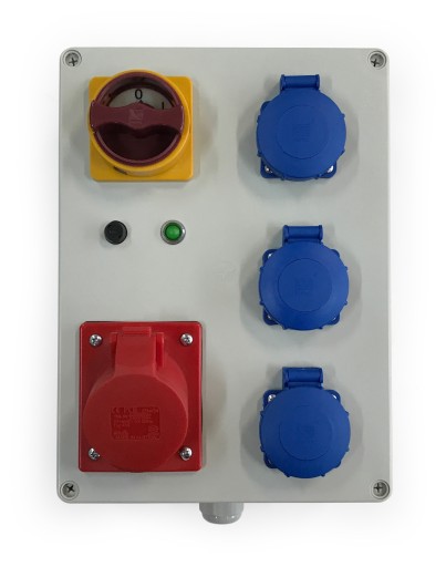 ROZDZIELNICA NATYNKOWA GOTOWA 1x16A 5P 400V/3x230V