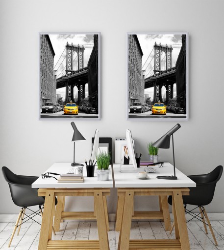 RAMA ALUMINIOWA SREBRNA 40x60 CM - RAMKA 60x40